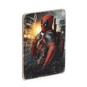 Деревянный постер "Deadpool with bag"