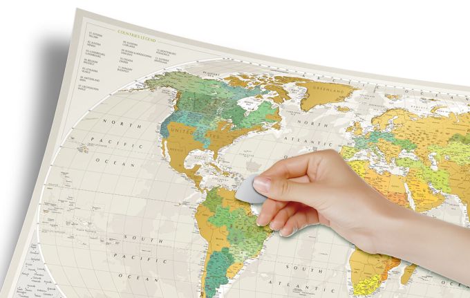 Скретч Карта Мира Travel Map Geography World