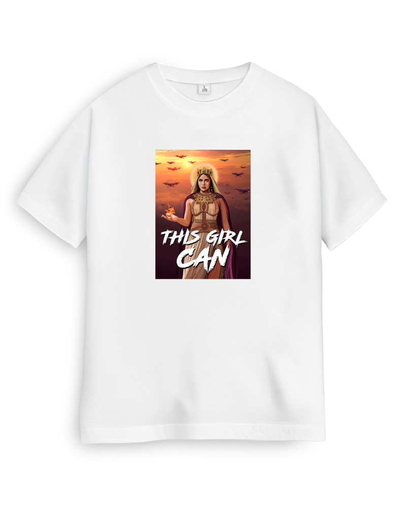 Футболка Vidro "This girl can" А4 біла