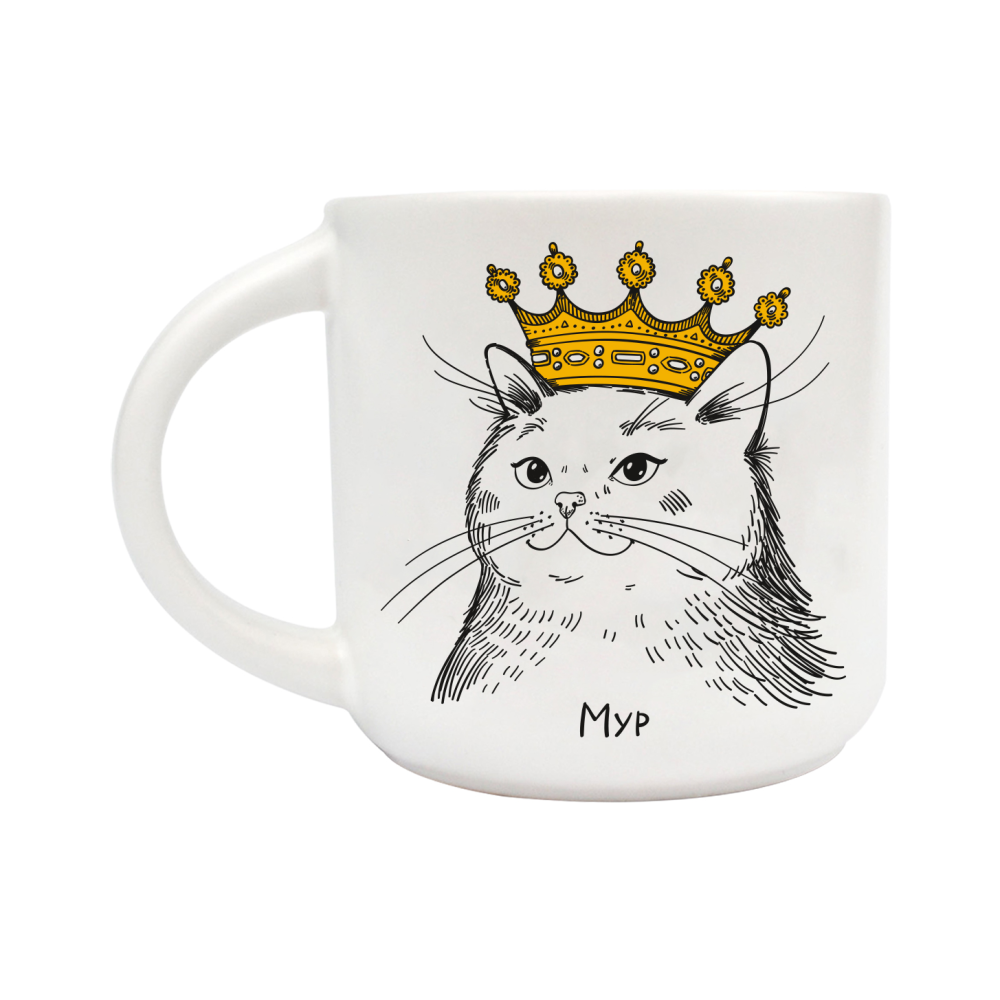 Чашка "Киця в короні"