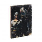 Деревянный постер "Witcher #3 Geralt and Ciri"
