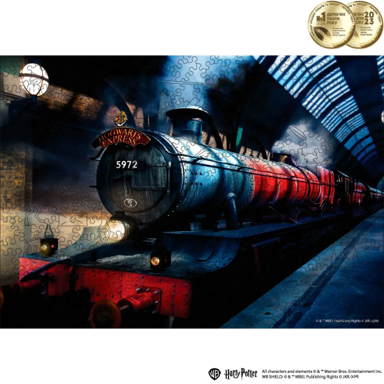 Фігурний дерев'яний пазл Гаррі Поттер - Гоґвортс Експрес