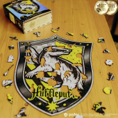 Фігурний дерев'яний пазл  Гаррі Поттер - Герб Гафелпаф