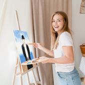 Картина за номерами x InnaRuda «Кіт Людський»