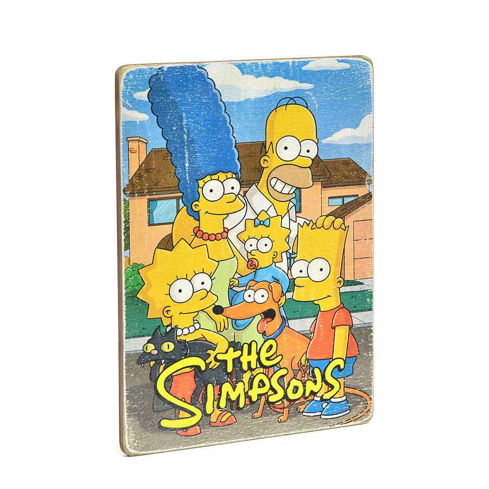 Деревянный постер "Simpsons family (vertical)"
