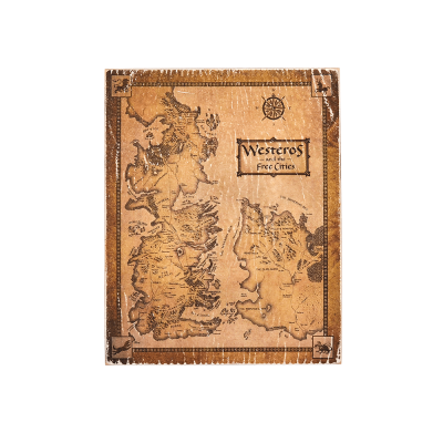 Дерев'яний постер "Game of Thrones # 25 Vintage Map"