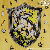 Фігурний дерев'яний пазл  Гаррі Поттер - Герб Гафелпаф