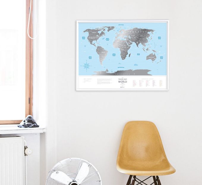 Скретч Карта Мира Travel Map Silver World