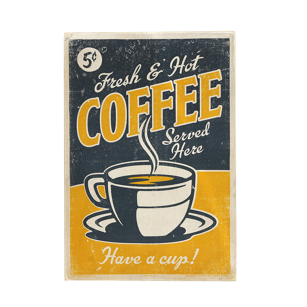 Деревянный постер "Coffee #14"