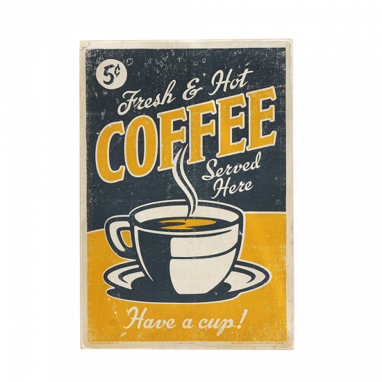 Деревянный постер "Coffee #14"