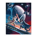 Картина по номерам "Кошачьи войны"