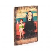 Деревянный постер "Spirited Away #1 in train"