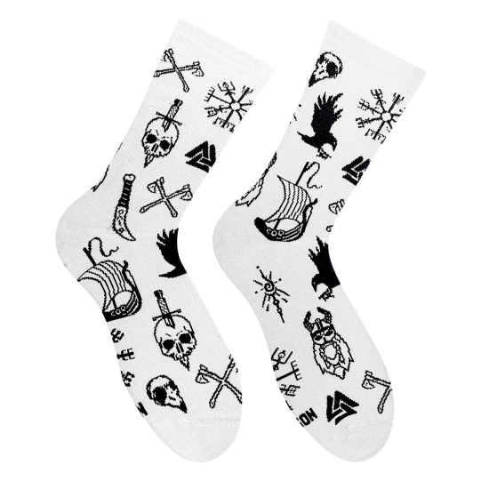 Носки Дед Носкарь Nordic Tattoo White