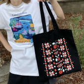 Шопер Maliunky Вышиванка (черный)