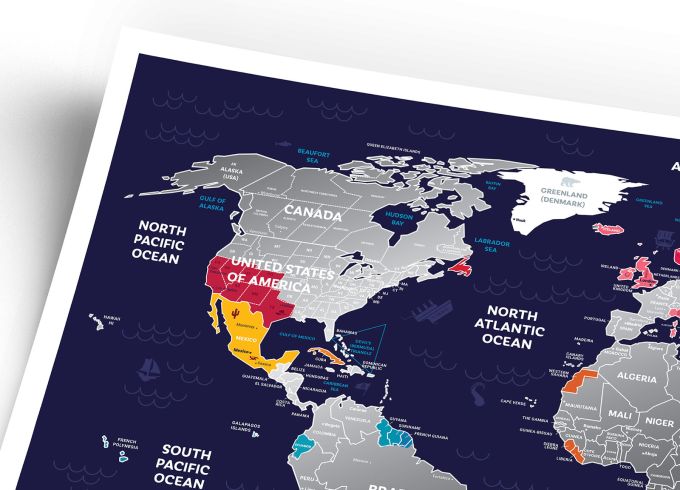 Скретч Карта Світу Travel Map Holiday