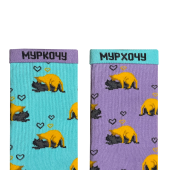 Шкарпетки Дід Носкарь Котики-коханці