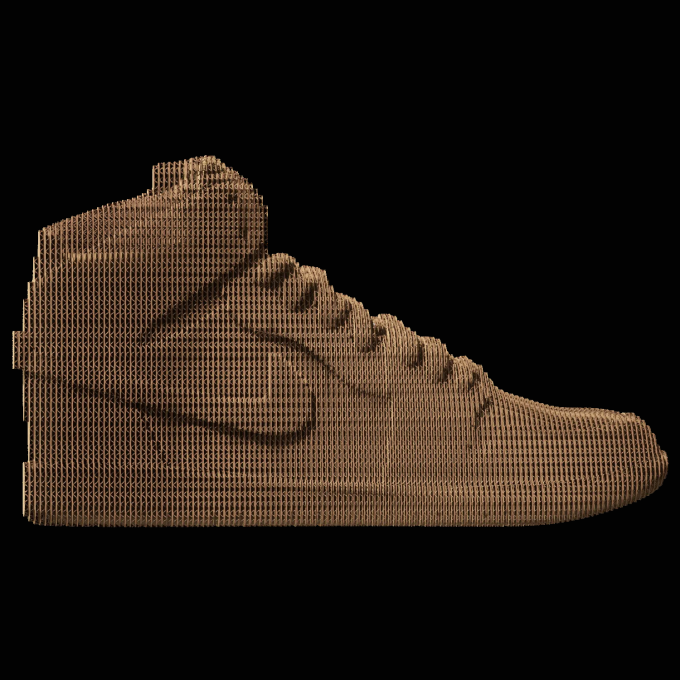 Картонний 3Д пазл "Sneaker"