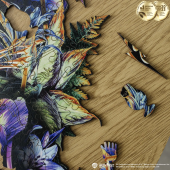 Фігурний дерев'яний пазл Гаррі Поттер - Гоґвортс (Neonly)