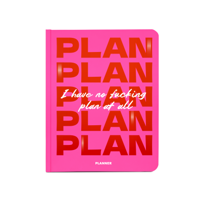 Планер ORNER "I HAVE NO PLAN AT ALL" рожевий