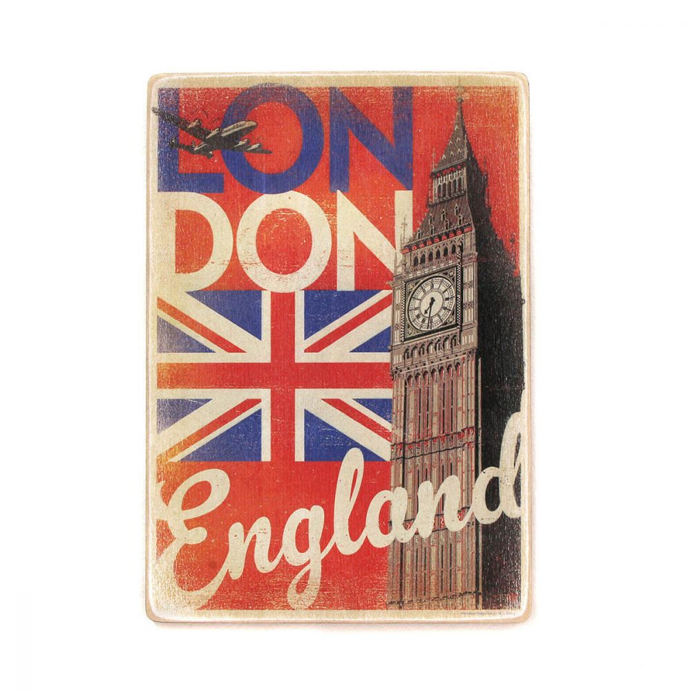 Деревянный постер "LONDON England"