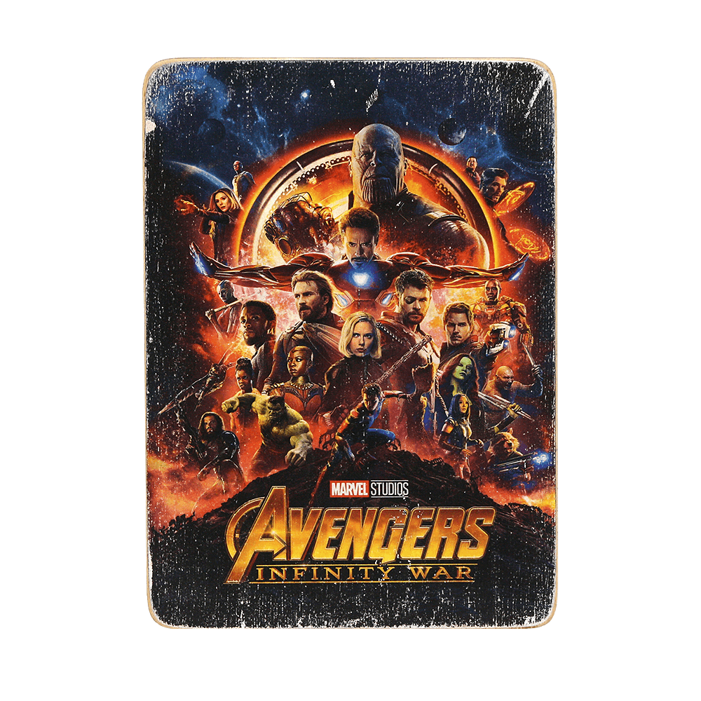 Деревянный постер "Avengers Infinity War"
