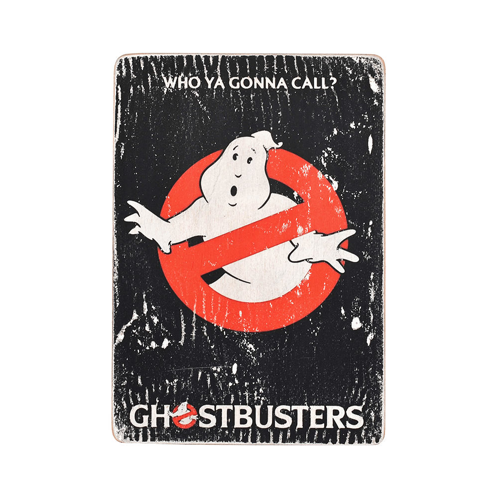 Деревянный постер "Ghostbusters"