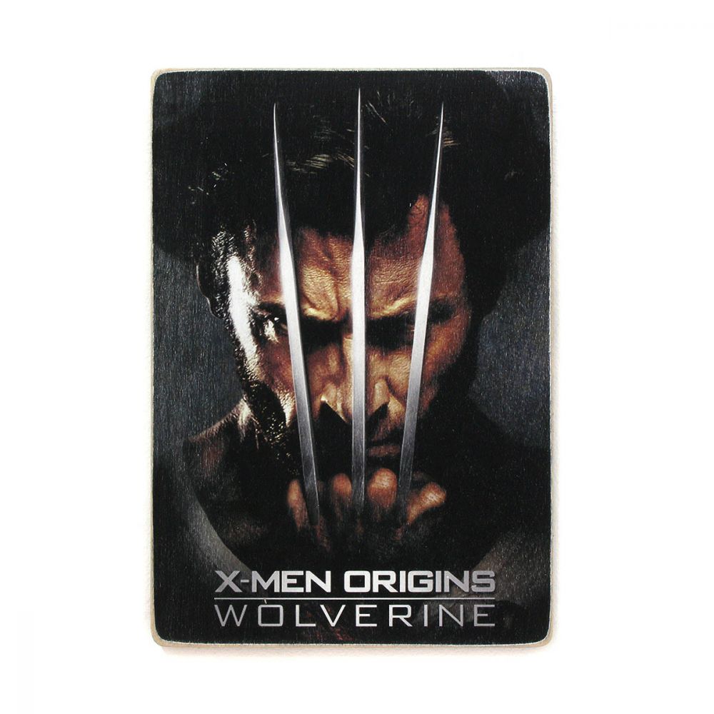 Деревянный Постер X-Men. Wolverine. Люди Ікс. Росомаха. Портрет