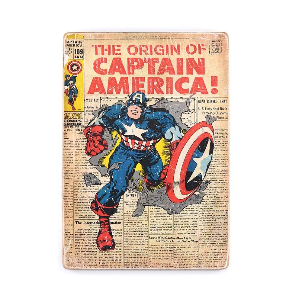 Дерев'яний постер "Captain America # 2 comic"