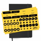 Планер Gifty "It's a Plan" желтый