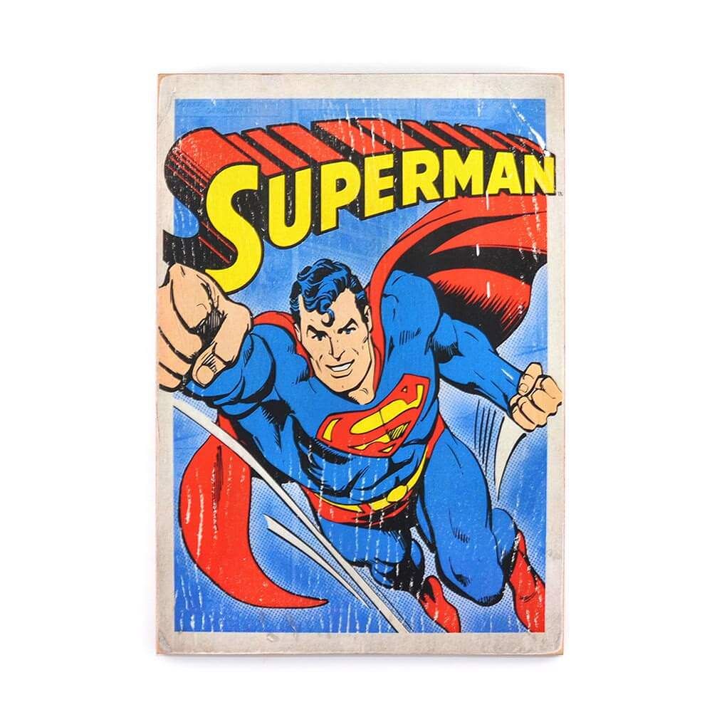 Деревянный постер "Superman #2 comic"