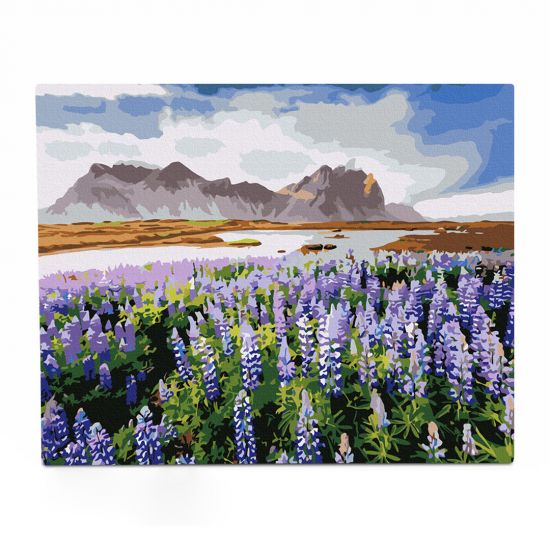 Картина за номерами «Люпіни в горах»