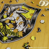 Фігурний дерев'яний пазл  Гаррі Поттер - Герб Гафелпаф