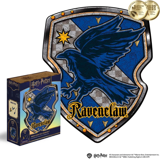 Фігурний дерев'яний пазл  Гаррі Поттер - Герб Рейвенклов