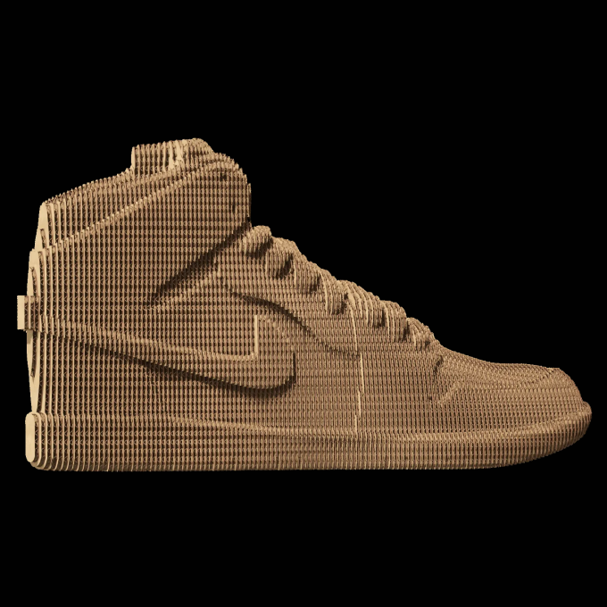 Картонний 3Д пазл "Sneaker"
