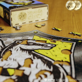 Фігурний дерев'яний пазл  Гаррі Поттер - Герб Гафелпаф