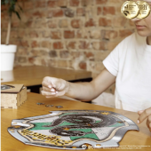 Фігурний дерев'яний пазл  Гаррі Поттер - Герб Слизерин