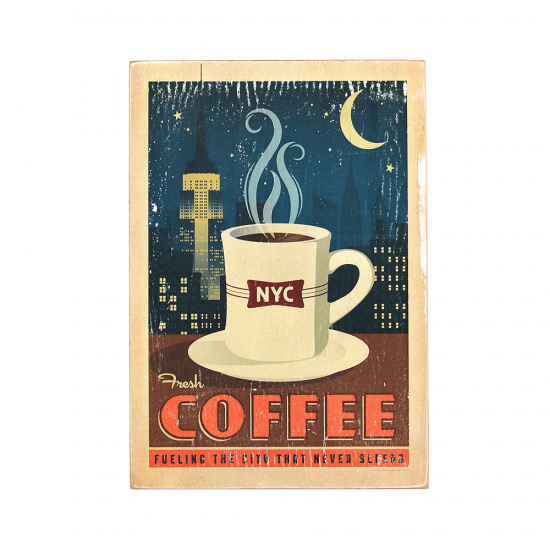 Деревянный постер "Coffee #11"