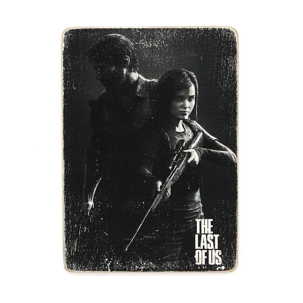 Деревянный постер "The Last Of Us (b/w)"