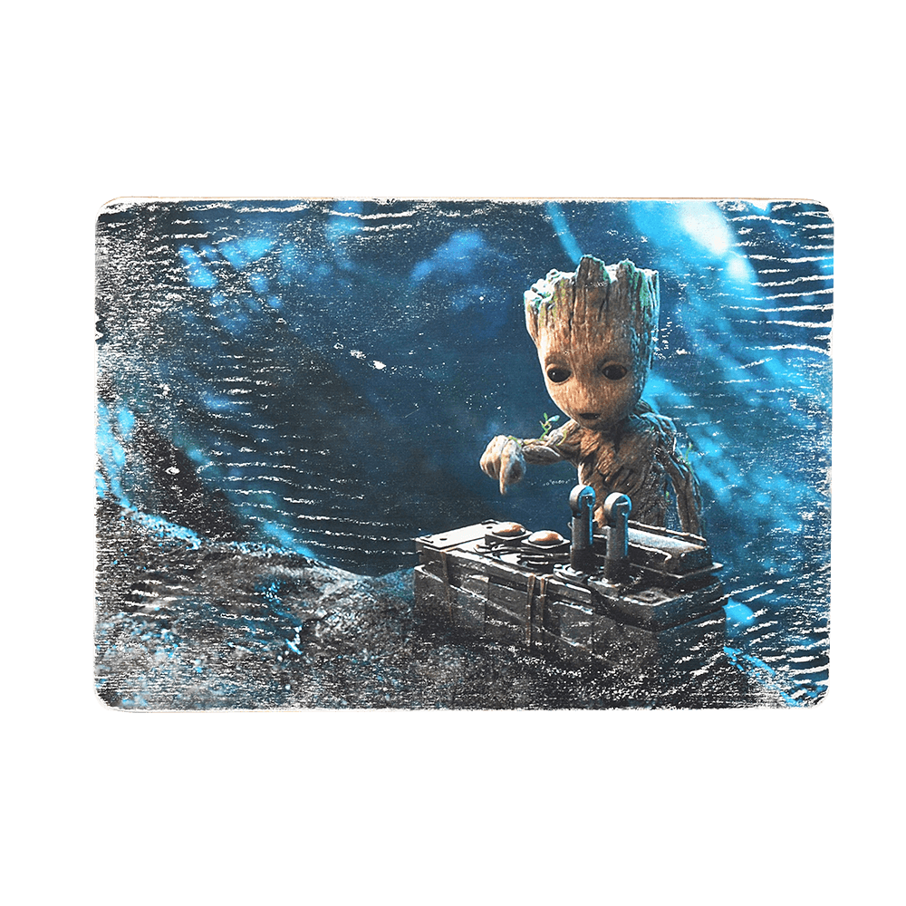 Деревянный постер "Baby Groot with bomb"