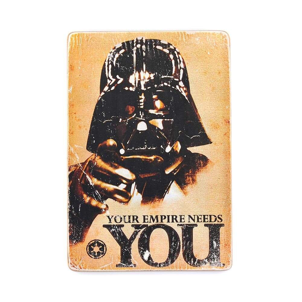 Деревянный постер "Star Wars #5 You Empire Needs You"