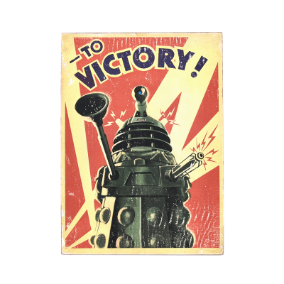 Дерев'яний постер "Doctor Who to Victory!"