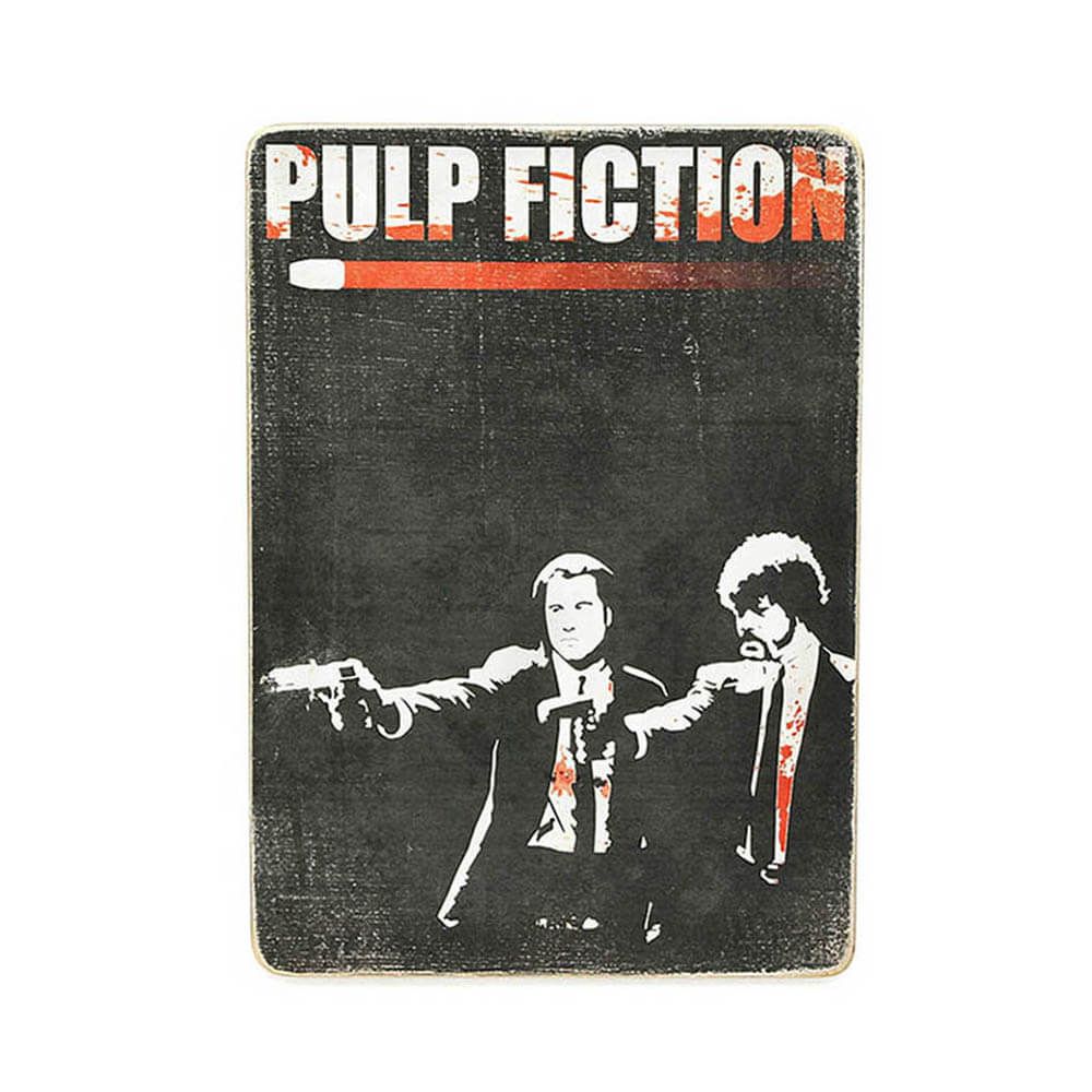 Деревянный постер "Pulp Fiction #3 Vincent and Jules"