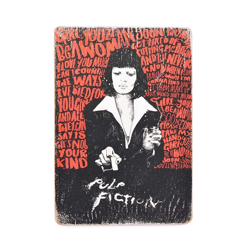 Дерев'яний постер "Pulp Fiction # 2 Mia Art"