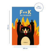 Блокнот у клітинку ORNER x Maliunok «Без правил»