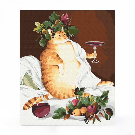Картина за номерами «Кіт-гедоніст»