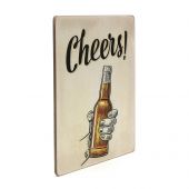 Деревянный постер "Cheers!"