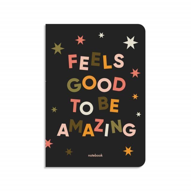 Блокнот у клiтинку Feels Good чорний
