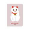 Блокнот у клiтинку Wild and Kitty бежевий