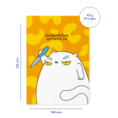 Блокнот в крапку ORNER х MALIUNOK «Блокнотик Оптиміста»