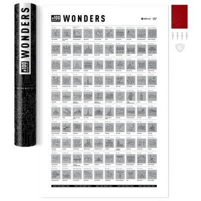 Скретч постер  100 Wonders (100 Чудес Света)